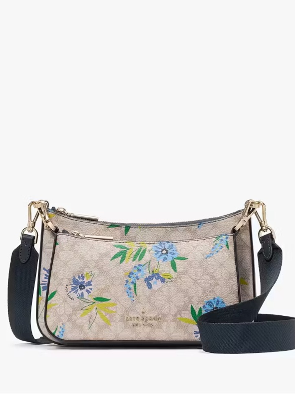 Kate Spade Duet Spade Flower Floral Crossbody - Picture 2 of 7